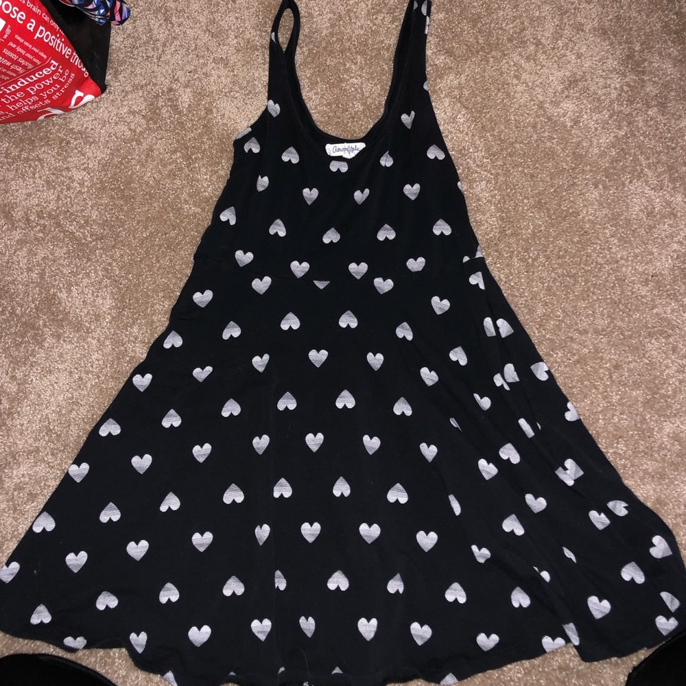 heart patterned dress